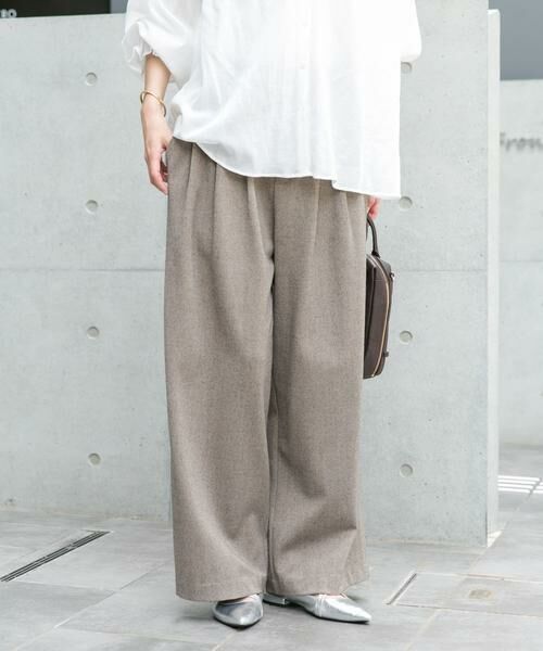 URBAN RESEARCH ITEMS / アーバンリサーチ アイテムズ その他パンツ | ウールライクイージーパンツ（ベージュ）