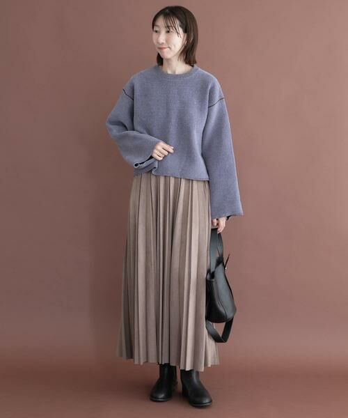 URBAN RESEARCH ITEMS / アーバンリサーチ アイテムズ ロング・マキシ丈スカート | フェイクスエードプリーツスカート | 詳細5