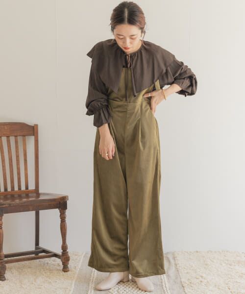 ＊＊URBAN RESEARCH ITEMS / アーバンリサーチ アイテムズ サロペット・オールインワン | ベロアコールサロペット（KHK）