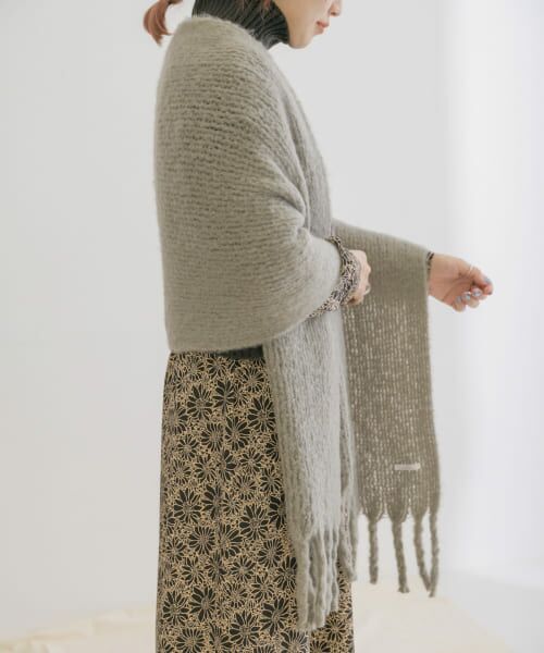 ＊＊URBAN RESEARCH ITEMS / アーバンリサーチ アイテムズ マフラー・ショール・スヌード・ストール | リサイクルラッセルストール（GRY）