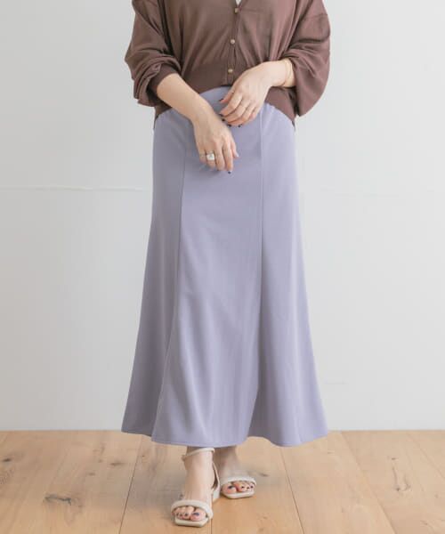 ＊＊URBAN RESEARCH ITEMS / アーバンリサーチ アイテムズ スカート | 『UR TECH ひやサラクール』AIRDRY フレアスカート（BLU）