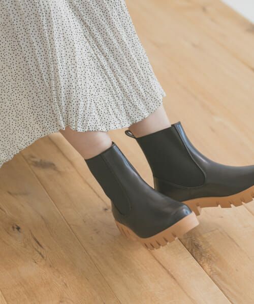 ＊＊URBAN RESEARCH ITEMS / アーバンリサーチ アイテムズ ブーツ（ショート丈） | コンビサイドゴアブーツ（BLK）