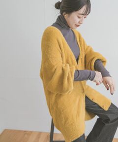 ミニシャギーカーディガン