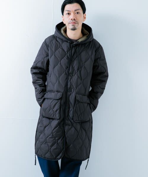 ＊＊URBAN RESEARCH ITEMS / アーバンリサーチ アイテムズ ダウンジャケット・ベスト | TAION　MILITARY HOOD DOWN COAT（BLK）