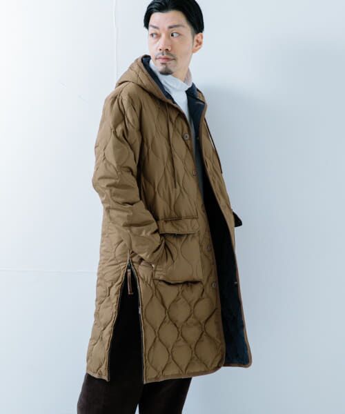＊＊URBAN RESEARCH ITEMS / アーバンリサーチ アイテムズ ダウンジャケット・ベスト | TAION　MILITARY HOOD DOWN COAT（L.BRN）