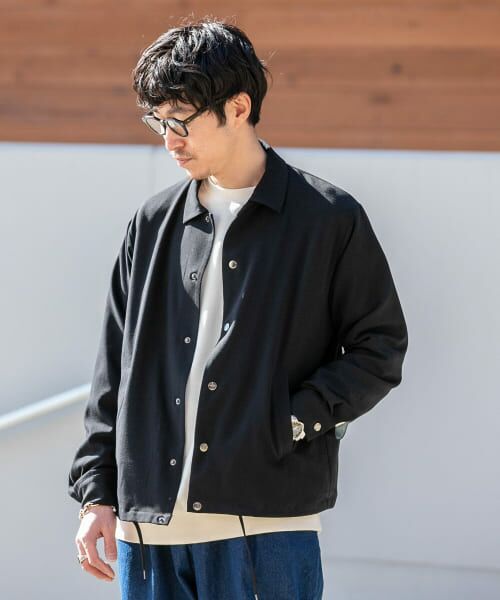 ＊＊URBAN RESEARCH ITEMS / アーバンリサーチ アイテムズ ブルゾン | 総裏TRコーチジャケット（BLK）