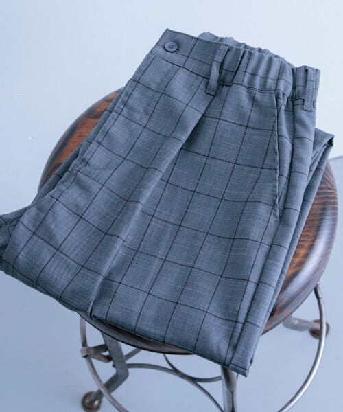 ＊＊URBAN RESEARCH ITEMS / アーバンリサーチ アイテムズ その他パンツ | ウィンドウペンチェック イージースラックス（GRY）