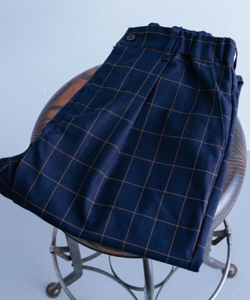 ＊＊URBAN RESEARCH ITEMS / アーバンリサーチ アイテムズ その他パンツ | ウィンドウペンチェック イージースラックス（NVY）