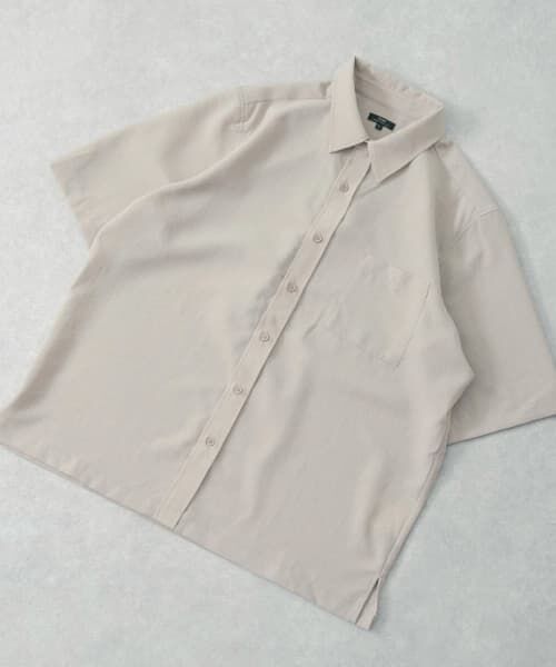 セール】 『UR TECH DRYLUXE』リネンタッチレギュラーカラー半袖