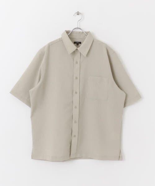 セール】 『UR TECH DRYLUXE』リネンタッチレギュラーカラー半袖