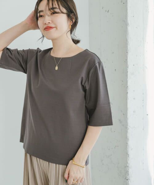 ＊＊URBAN RESEARCH ITEMS / アーバンリサーチ アイテムズ Tシャツ | ストレッチハンソデTシャツ（C.BRN）