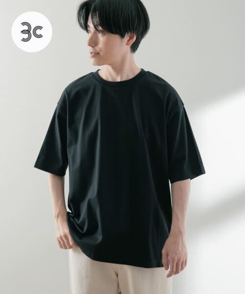 ＊＊URBAN RESEARCH ITEMS / アーバンリサーチ アイテムズ Tシャツ | USAコットン オーバーサイズTシャツ（BLK）