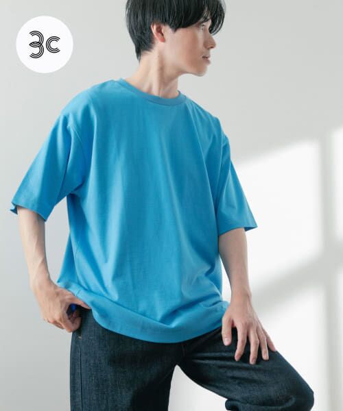 ＊＊URBAN RESEARCH ITEMS / アーバンリサーチ アイテムズ Tシャツ | USAコットン オーバーサイズTシャツ（BLU）