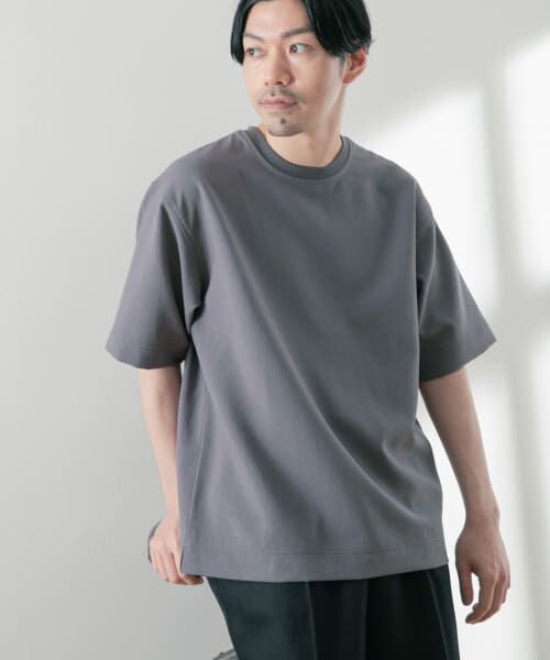 ＊＊URBAN RESEARCH ITEMS / アーバンリサーチ アイテムズ Tシャツ | 『接触冷感』クールタッチ エステルトロ布帛Tシャツ（GRY）