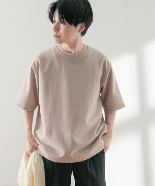 ＊＊URBAN RESEARCH ITEMS / アーバンリサーチ アイテムズ Tシャツ | 『接触冷感』クールタッチ エステルトロ布帛Tシャツ（BEG）