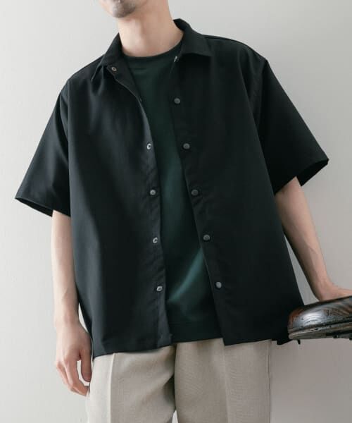 GroundY　半袖シャツ CHUMS OX S/S Shirt/チャムスオックスショートスリーブシャツ