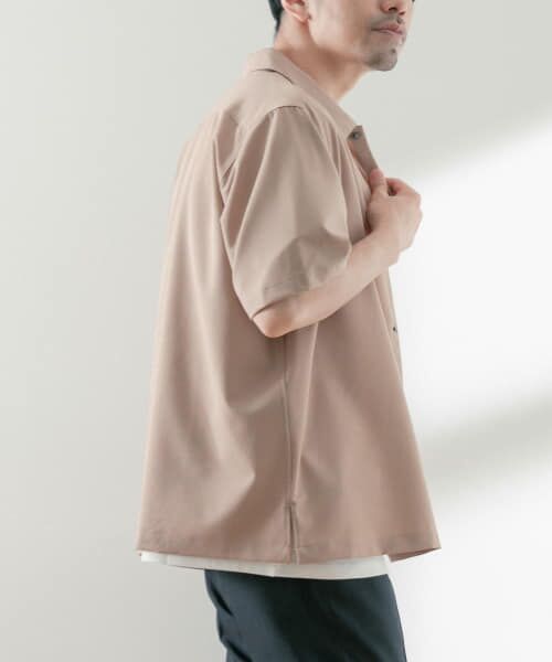 セットアップ　ITEMS URBAN RESEARCH ベージュ半袖シャツ　L ITEMS URBAN RESEARCH｜アイテムズ アーバンリサーチ（メンズ