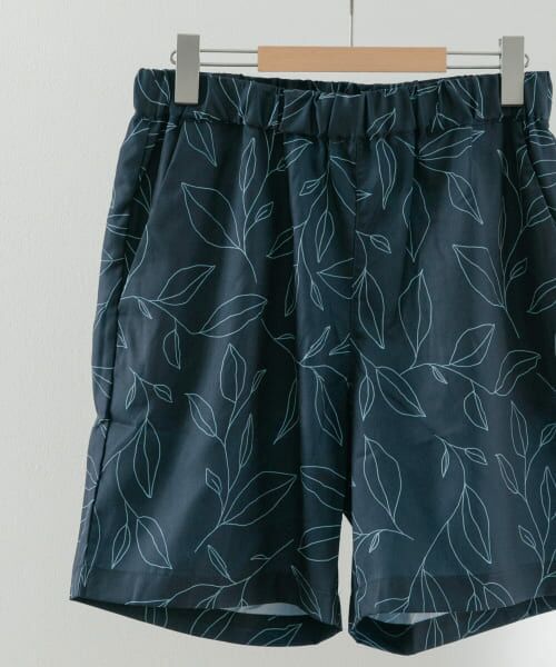 ＊＊URBAN RESEARCH ITEMS / アーバンリサーチ アイテムズ ショート・ハーフ・半端丈パンツ | リーフプリント リゾートショーツ（NVY）
