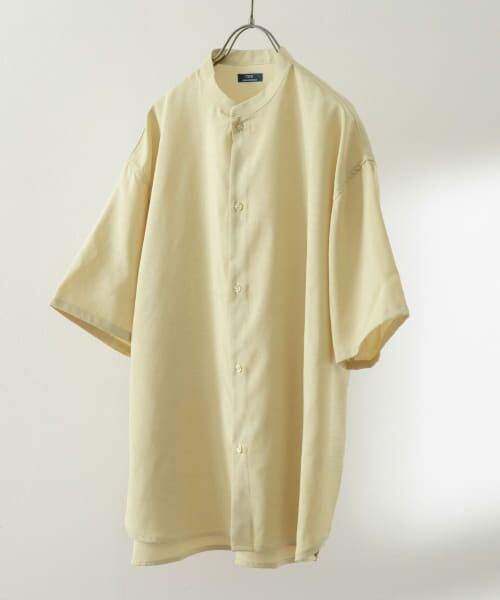 セットアップ　ITEMS URBAN RESEARCH ベージュ半袖シャツ　L セットアップ ITEMS URBAN RESEARCH ベージュ半袖シャツ L