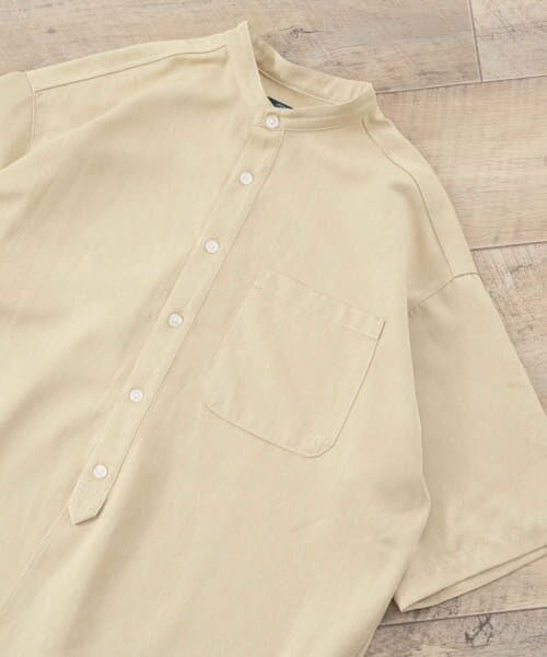 ＊＊URBAN RESEARCH ITEMS / アーバンリサーチ アイテムズ シャツ・ブラウス | イージーケア バンドカラー半袖シャツ（YEL）