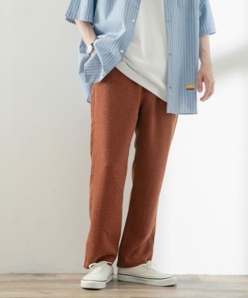 ＊＊URBAN RESEARCH ITEMS / アーバンリサーチ アイテムズ その他パンツ | サマーツイード ウエストイージーパンツ（ORG）