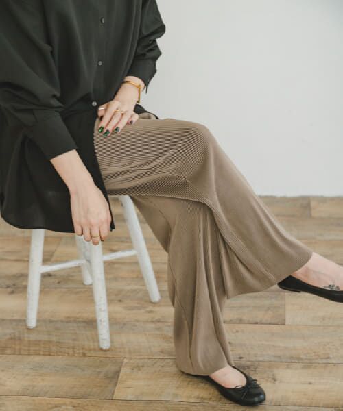 ＊＊URBAN RESEARCH ITEMS / アーバンリサーチ アイテムズ その他パンツ | セルフカットハイショクプリーツパンツ（BRN）