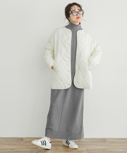 セール】 『洗濯可』ハイネックワイドニットワンピース