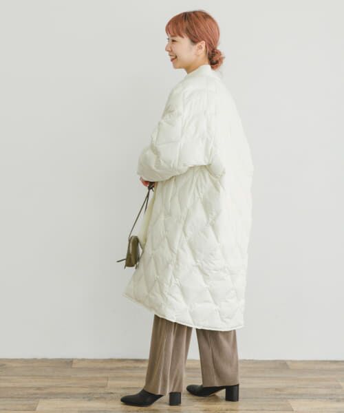 週末セール★アーバンリサーチACUTA コクーン　ダウン ノーカラー　コート ayane セール SALE アヤン 2024AW コクーンダウンジャケット