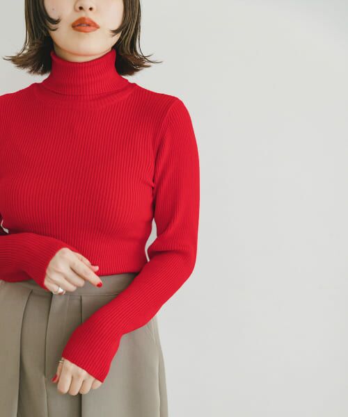 セール】 『洗濯可』モチモチタートルネックニット （ニット・セーター