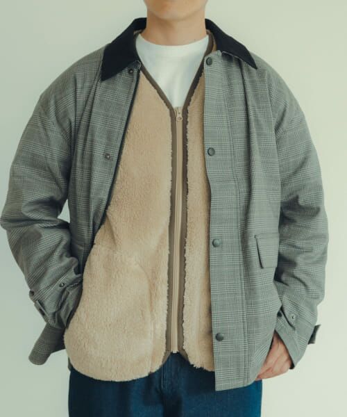 ＊＊URBAN RESEARCH ITEMS / アーバンリサーチ アイテムズ その他アウター | Healthknit　Sherpa Fleece Zip Cardigan（BEG）
