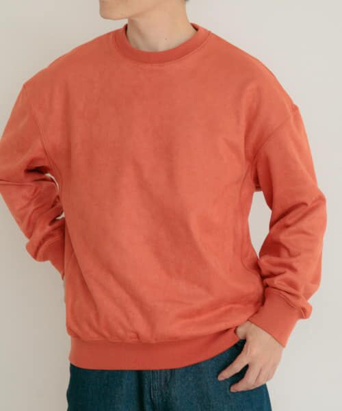 ＊＊URBAN RESEARCH ITEMS / アーバンリサーチ アイテムズ その他トップス | 裏フリースフェイクスウェード プルオーバー（RED）