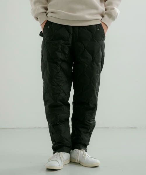 ＊＊URBAN RESEARCH ITEMS / アーバンリサーチ アイテムズ その他パンツ | TAION　BUTTON PARACHUTE DOWN PANTS（BLK）