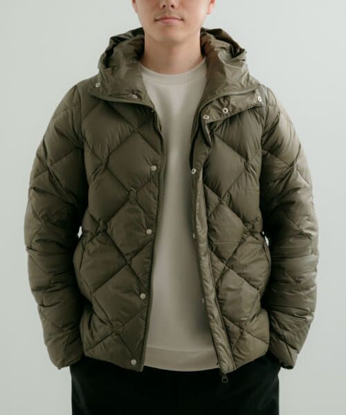 ＊＊URBAN RESEARCH ITEMS / アーバンリサーチ アイテムズ ダウンジャケット・ベスト | TAION　PACKABLE HOOD DOWN JACKET（OLV）