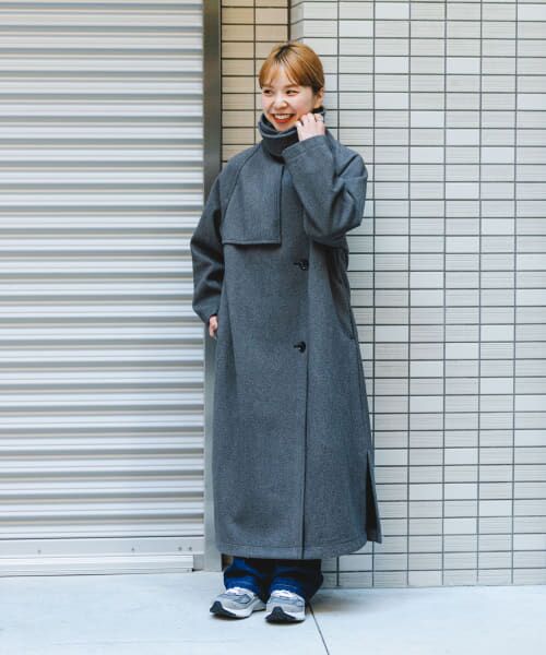 青 ヘリンボーン コート サイズ38 セール】 ヘリンボーンコート （その他アウター）｜＊＊URBAN