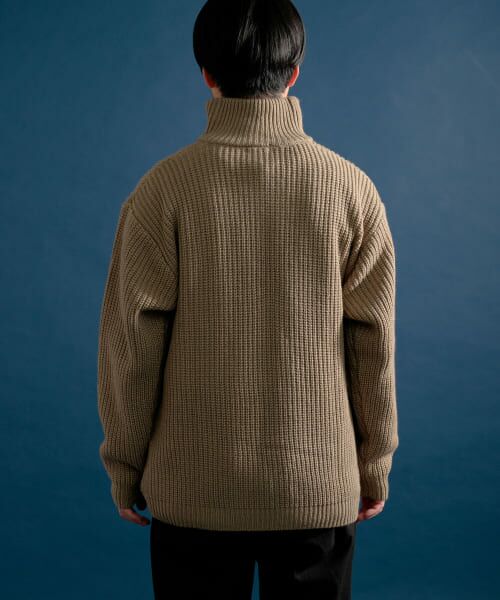 AAKE ニット　zipup 楽天市場】BRUSH TWISTED CROP KNIT ZIP-UP ジップアップ