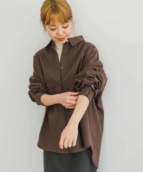 ＊＊URBAN RESEARCH ITEMS / アーバンリサーチ アイテムズ シャツ・ブラウス | 起毛ビッグシャツ（MOC）