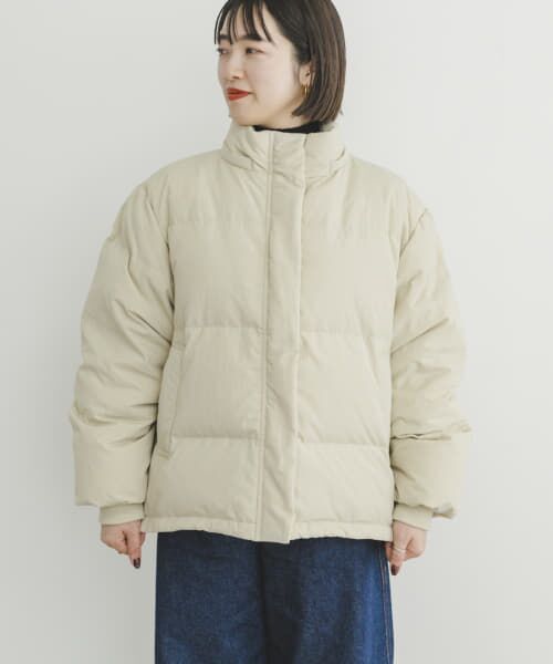 新品　アーバンリサーチ　撥水ダウンジャケット　アイボリーベージュ　ダウン80%！ ITEMS URBANRESEARCH 【アイテムズ アーバンリサーチ