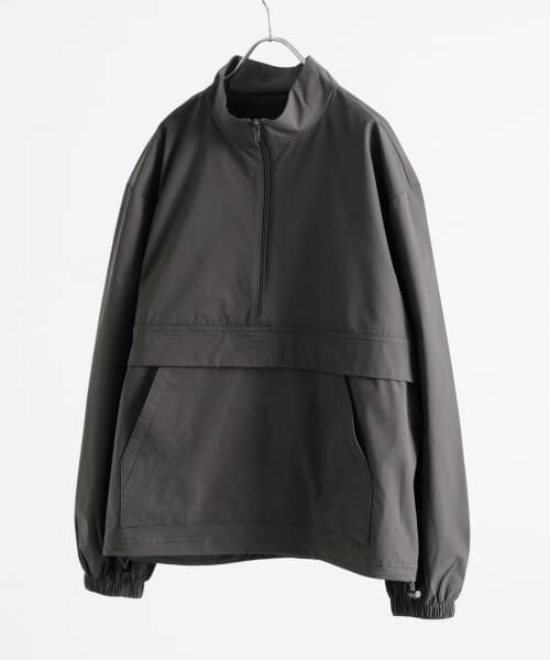 ◎新品ラコステ撥水透湿ハーフジッププルオーバージャケット黒　S セール】 撥水×イージーケア ハーフzipプルオーバージャケット