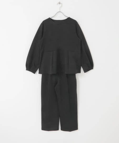 美品　UNTITLED　セットアップ　フレアパンツ　Ｓ　黒　ストライプ　日本製 美品 UNTITLED セットアップ フレアパンツ S 黒 ストライプ