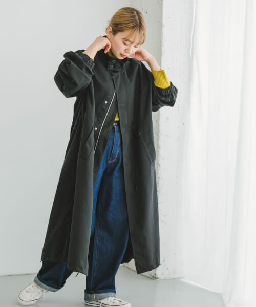 モッズコート[黒] アーバンリサーチ ITEMS URBANRESEARCH（アイテムズ アーバンリサーチ）の