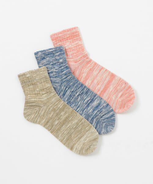 Healthknit HK ミドルソックス スラブMIX 3P （ソックス