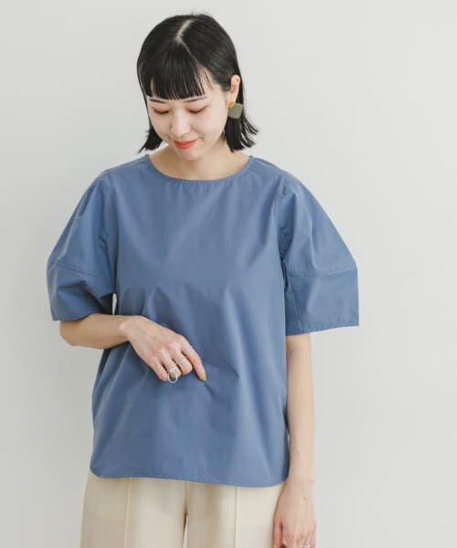 ＊＊URBAN RESEARCH ITEMS / アーバンリサーチ アイテムズ シャツ・ブラウス | 『セットアップ対応』タックスリーブプルオーバー（BLU）