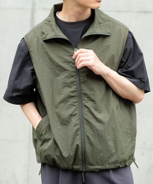 what'up？ナイロンベスト NYLON VEST NAVY | What's up?