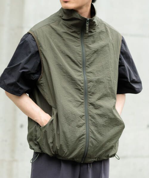 セール】 メッシュライニング Zip Upナイロンベスト （その他