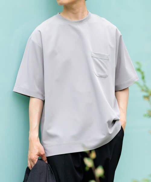 ＊＊URBAN RESEARCH ITEMS / アーバンリサーチ アイテムズ Tシャツ | 接触冷感 TRストレッチ 半袖ポケTシャツ（L.GRY）