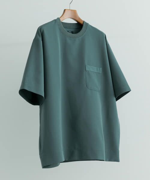 ＊＊URBAN RESEARCH ITEMS / アーバンリサーチ アイテムズ Tシャツ | 接触冷感 TRストレッチ 半袖ポケTシャツ（GRN）