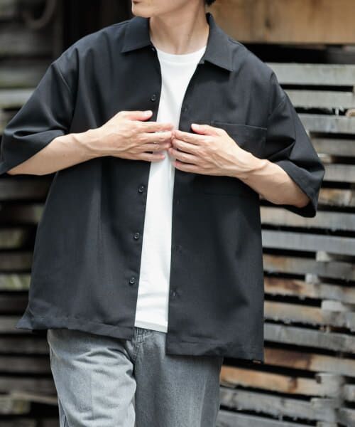 セットアップ　ITEMS URBAN RESEARCH ベージュ半袖シャツ　L ITEMS URBAN RESEARCH｜アイテムズ アーバンリサーチ（メンズ