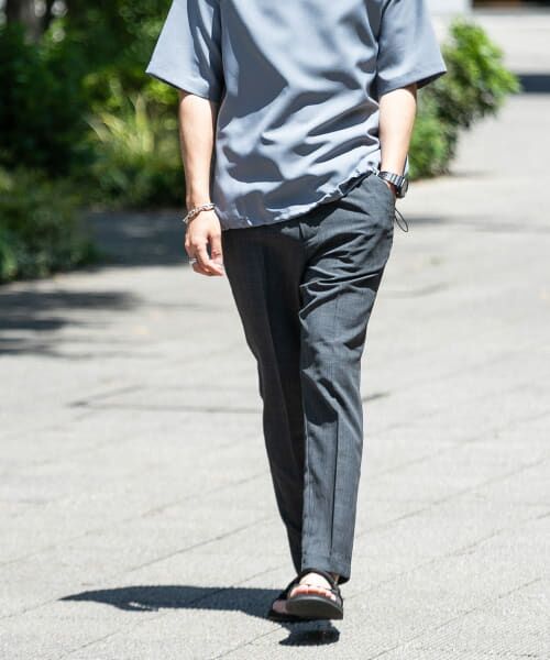 ＊＊URBAN RESEARCH ITEMS / アーバンリサーチ アイテムズ その他パンツ | 『イージーケア/UVカット』『セットアップ対応』クイックドライ リネンタッチ イージーパンツ（CHA）