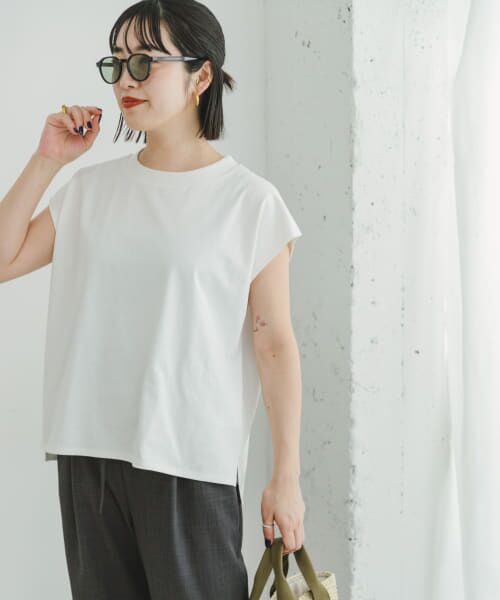 ＊＊URBAN RESEARCH ITEMS / アーバンリサーチ アイテムズ Tシャツ | クルーネックノースリーブTシャツ（WHT）