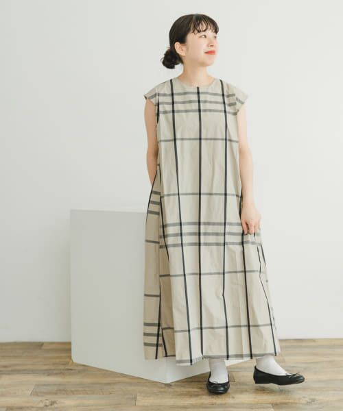 チェックフレアワンピース見本 チェックフレアワンピース見本